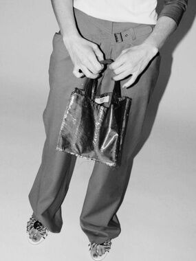 Maryam Nassir Zadeh Birthday Bag metallic leather